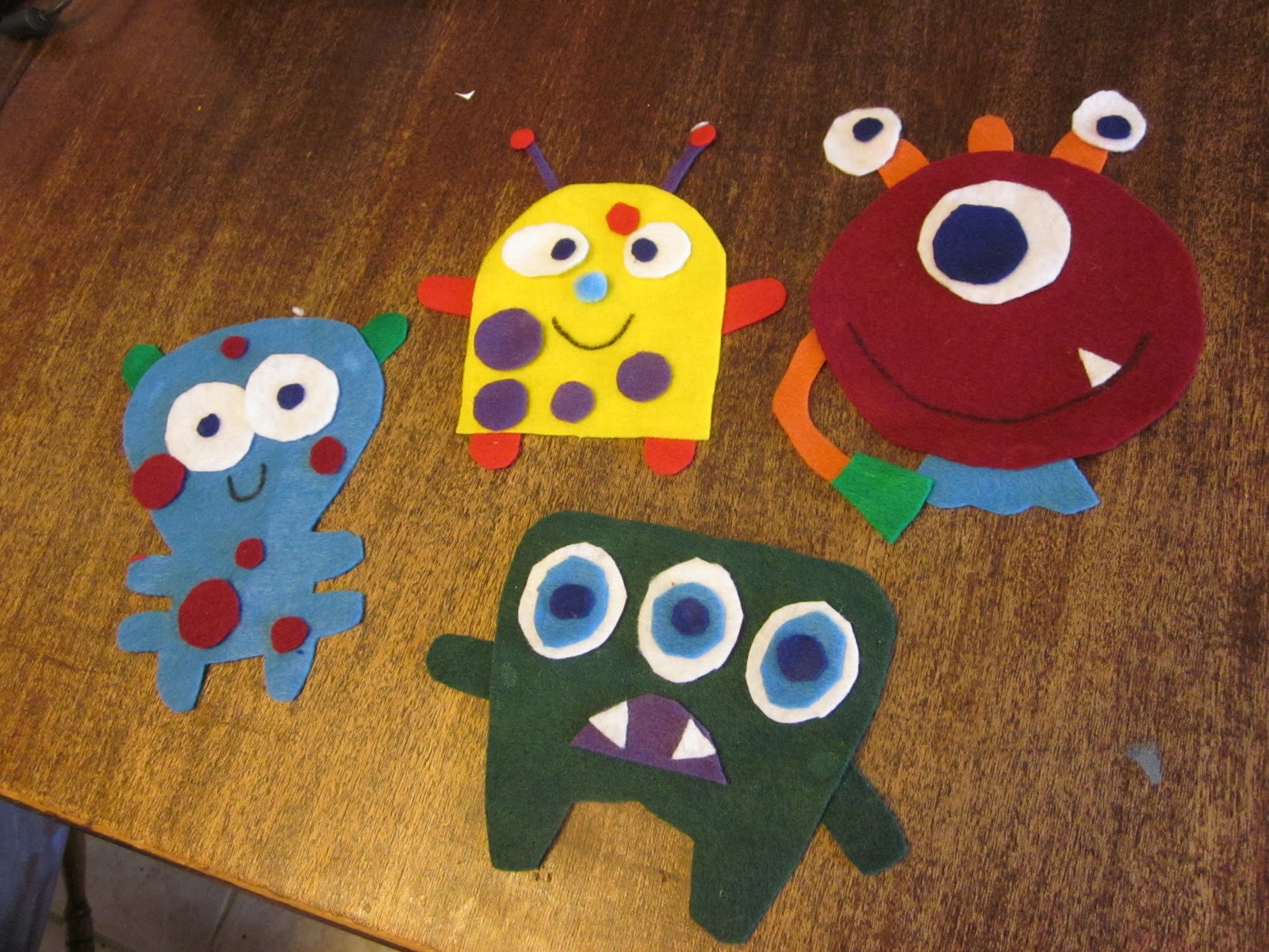 Life Happens Felt Monsters