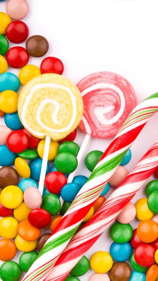 Sweet Colorful Candy Android Wallpaper