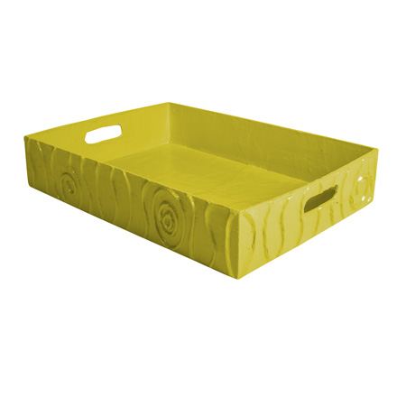 Stray Dog Designs Faux Bois Tray Citron Tray,Fun Decor