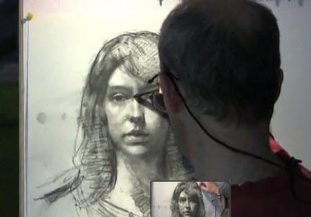 Drawing with Charcoal by David Shevlino