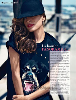 Eva Mendes posing for Glamour magazine