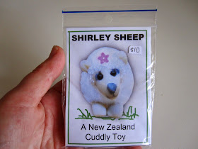 Miniature 'Shirley Sheep: a New Zealand cuddly toy' kit.