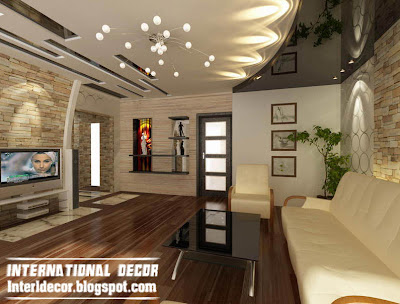 Modern Design  Living Room on Modern False Ceiling Designs For Living Room Interior Designs