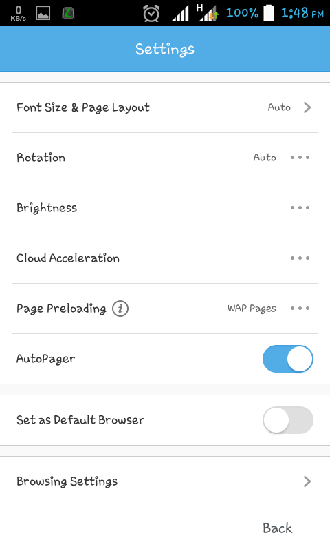 Setting Super Fast Browser