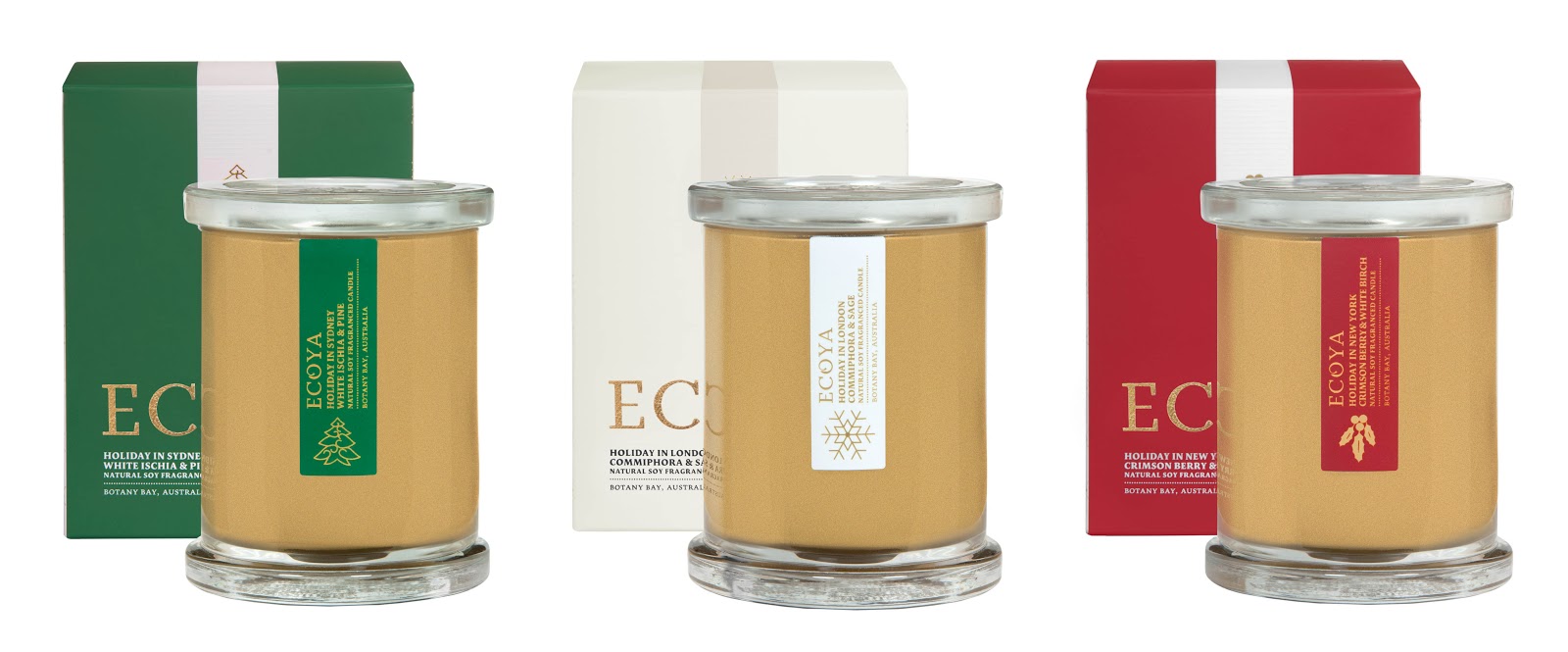 In love with Ecoya’s trio of Christmas City candles