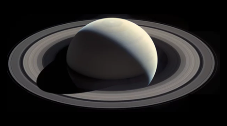 Saturn in full view and at full tilt