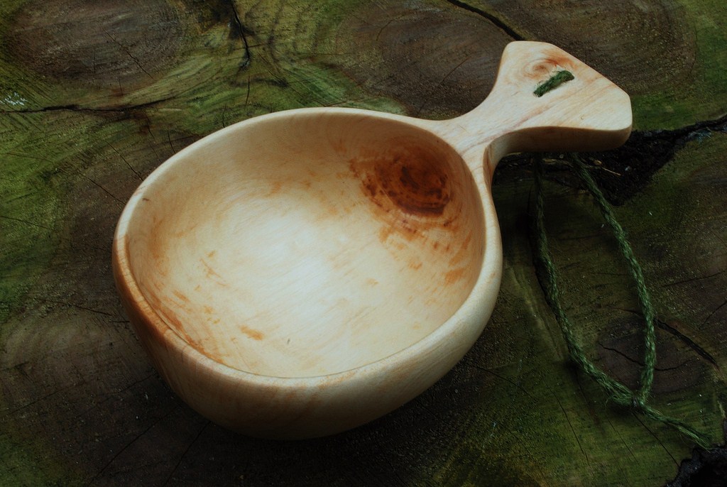 Simon Hill Green Wood Carving Kuksa for a friend.