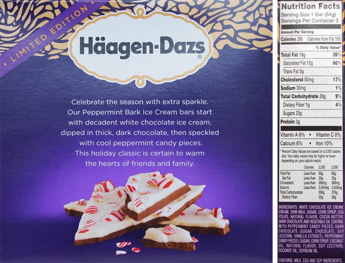 On Second Scoop Ice Cream Reviews HaagenDazs Peppermint Bark Ice