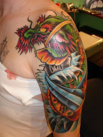 Sleeve Dragon Tattoos