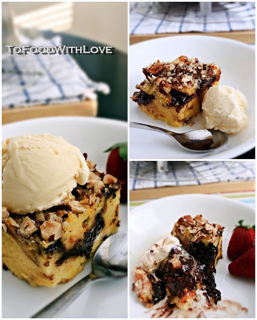 To Food with Love Chocolate Orange Brioche Pudding