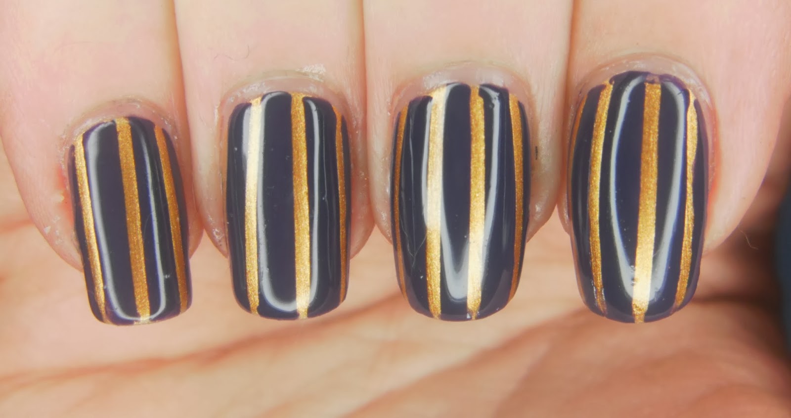 SpecialGirl Nails The Crumpet's Nail Tarts 33DC Day 3 Tape Mani