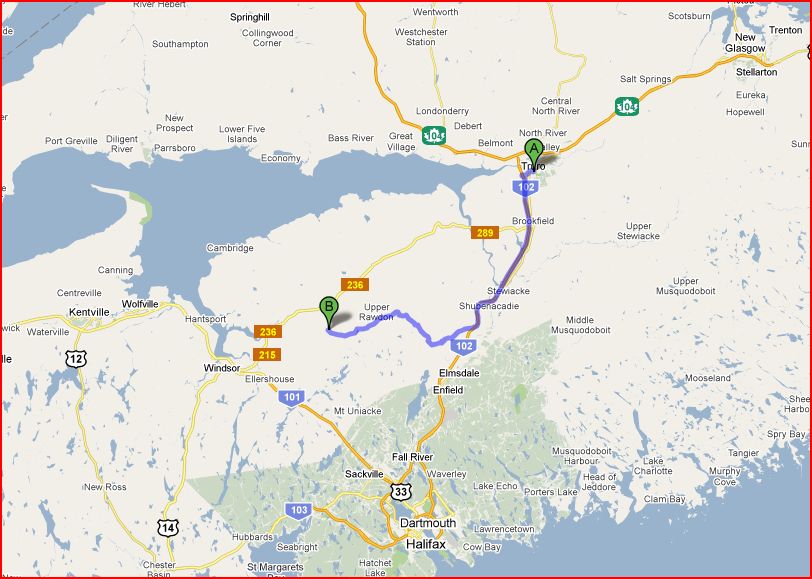Travel with Kevin and Ruth! Centre Rawdon, Nova Scotia