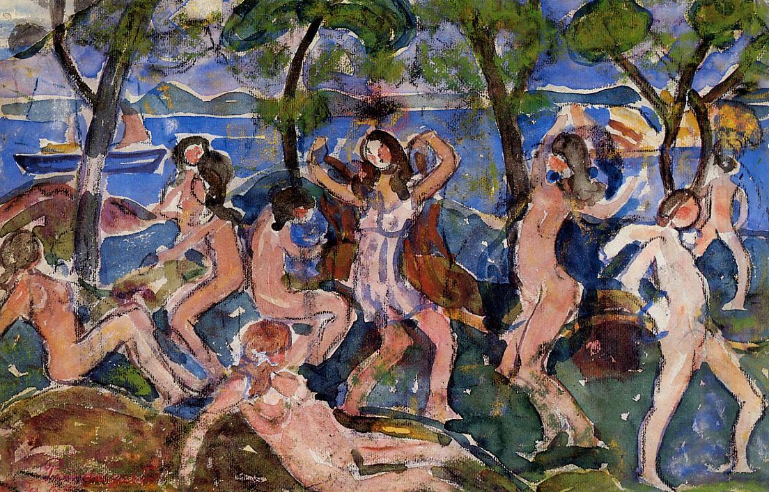 Bathers (1912) by Maurice Prendergast