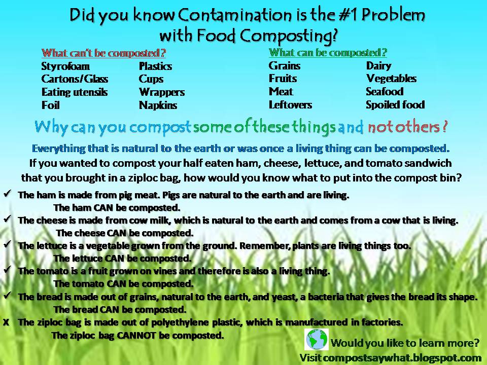 Compost... Say whaaaat? What can and cannot be composted? What are the