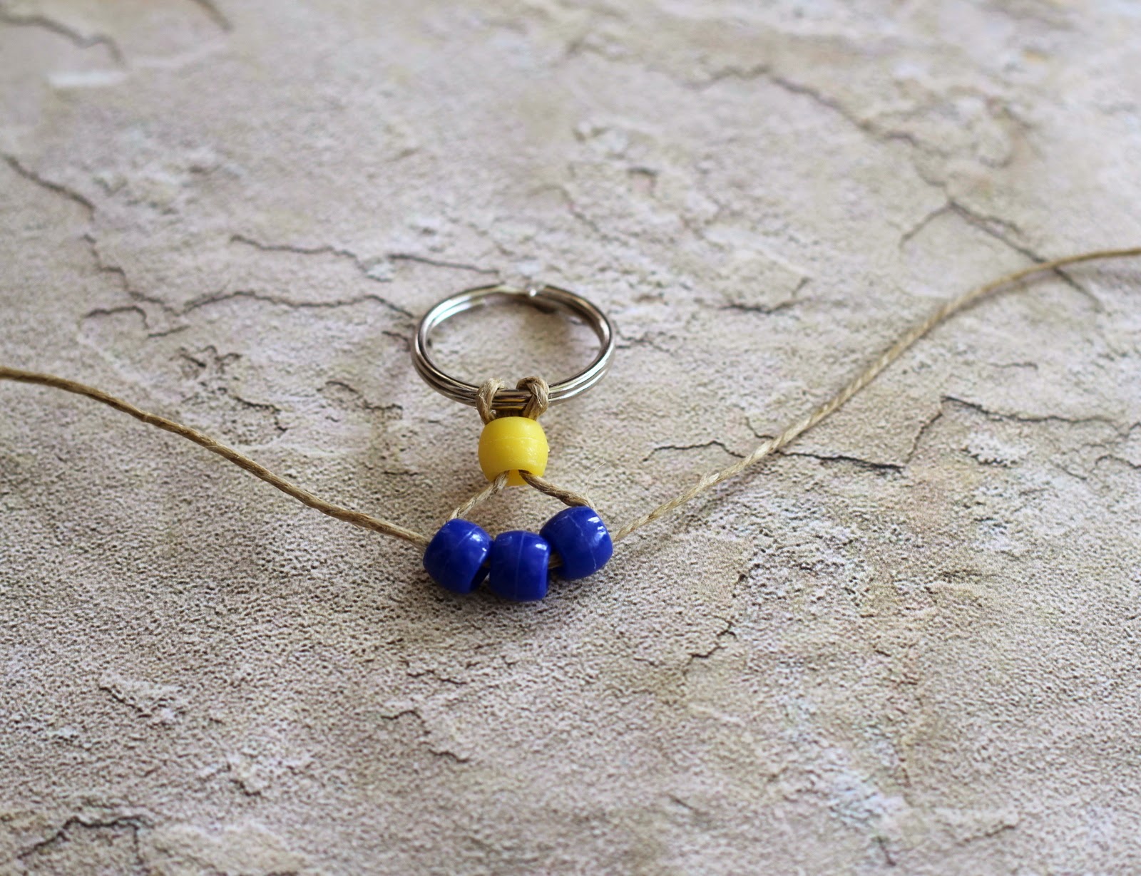 Simple elementary age bead craft, perfect for Cub Scouts and more at Because I'm Me