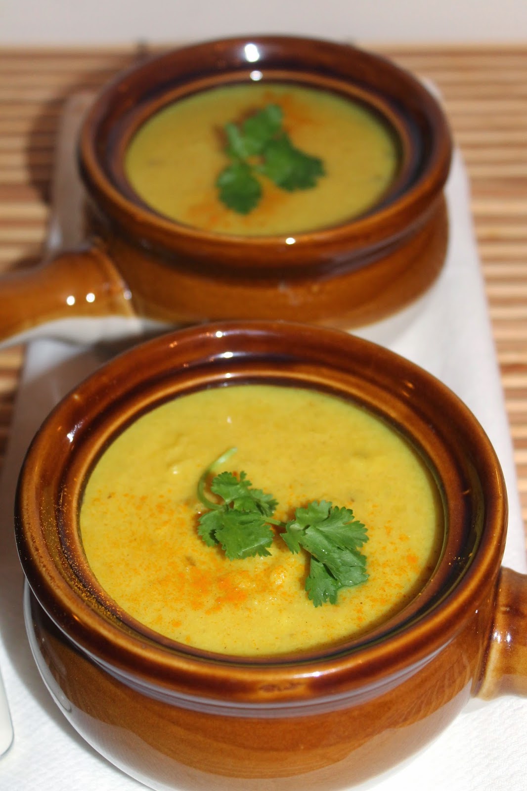 Savory Moments Coconut and turmeric cauliflower soup