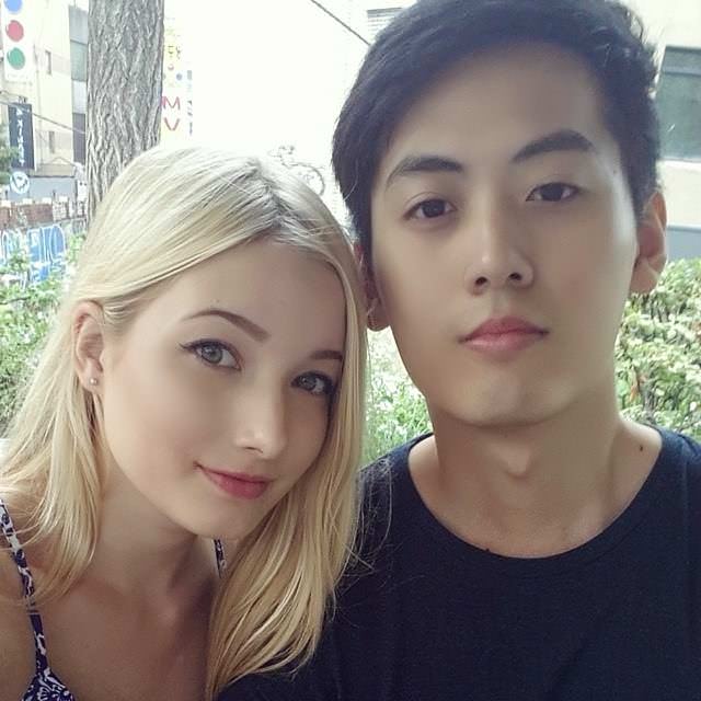 Asian man with white woman