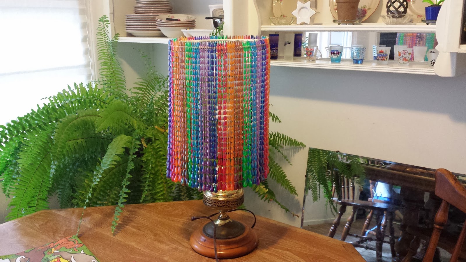 Witchy Widow's Wanderings DIY Beaded Lamp Shade