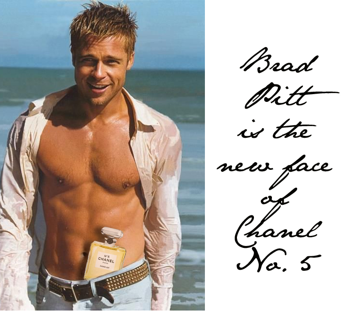 Flipping to a new Chanel! Brad Pitt is the new face of iconic