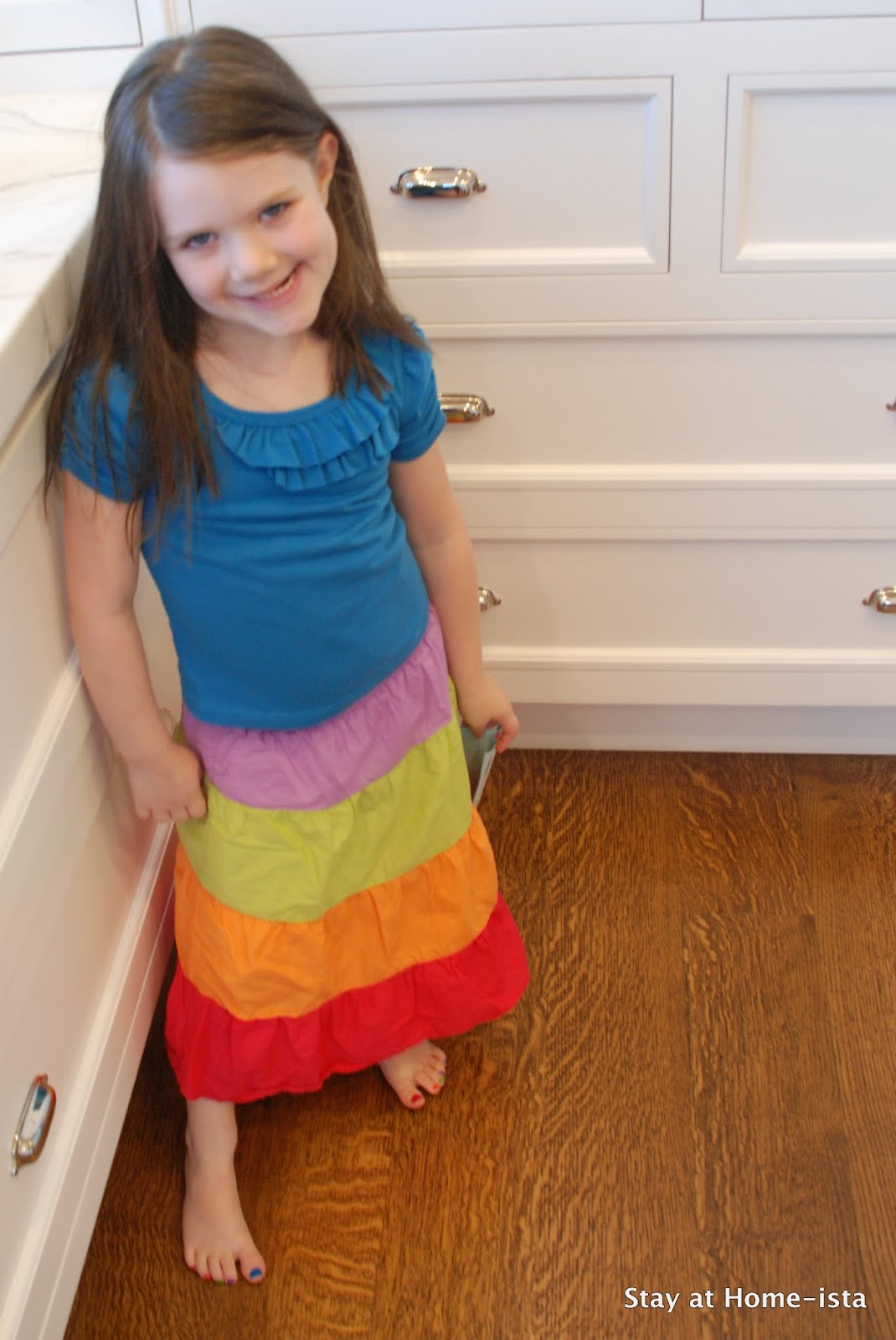 Stay at Homeista Rainbow Pedicure