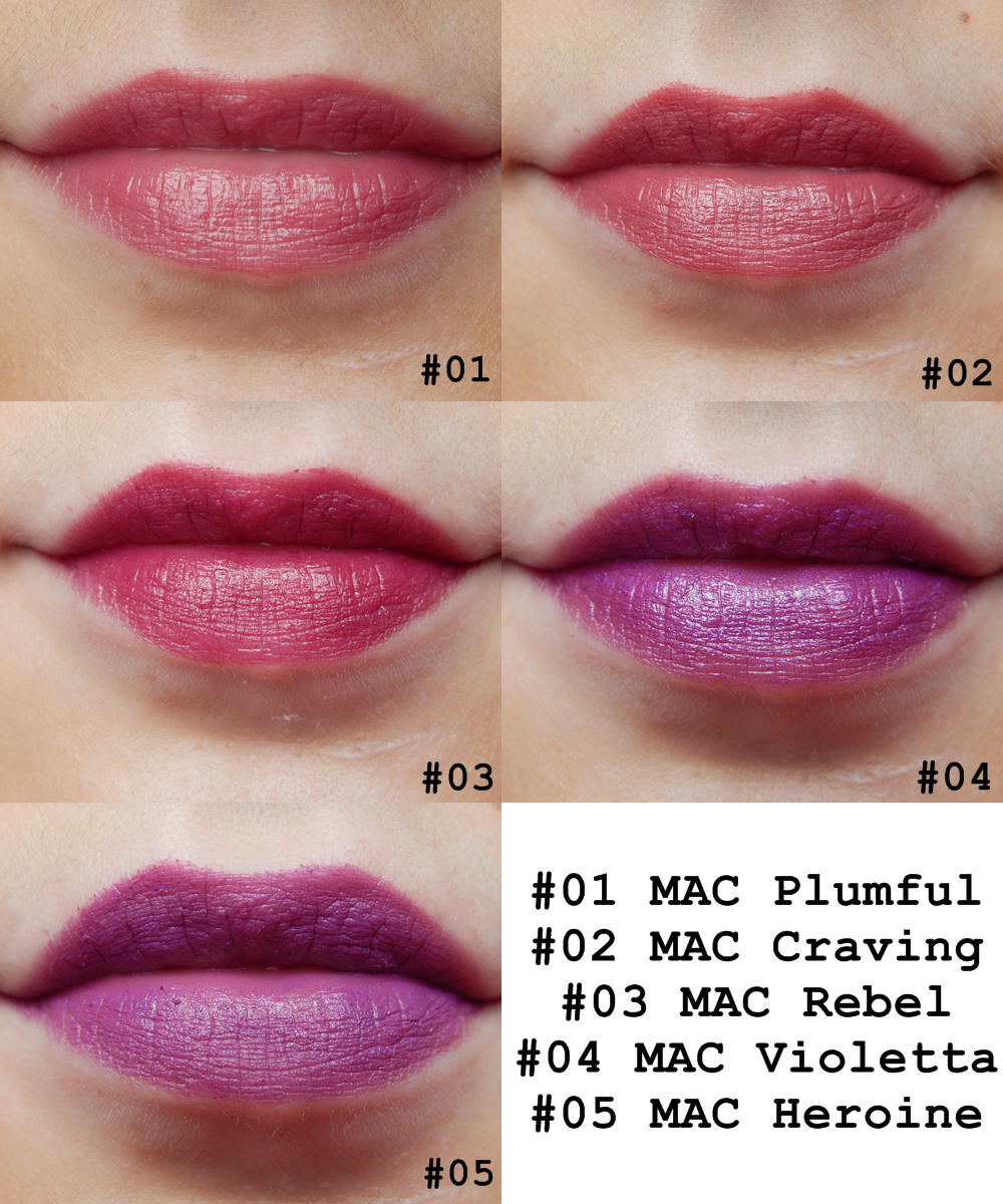 Tanjawhatsername Mac Lipstick Collection The Plums Berries Purples