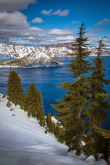 Crater Lake National park in southern Oregon. 