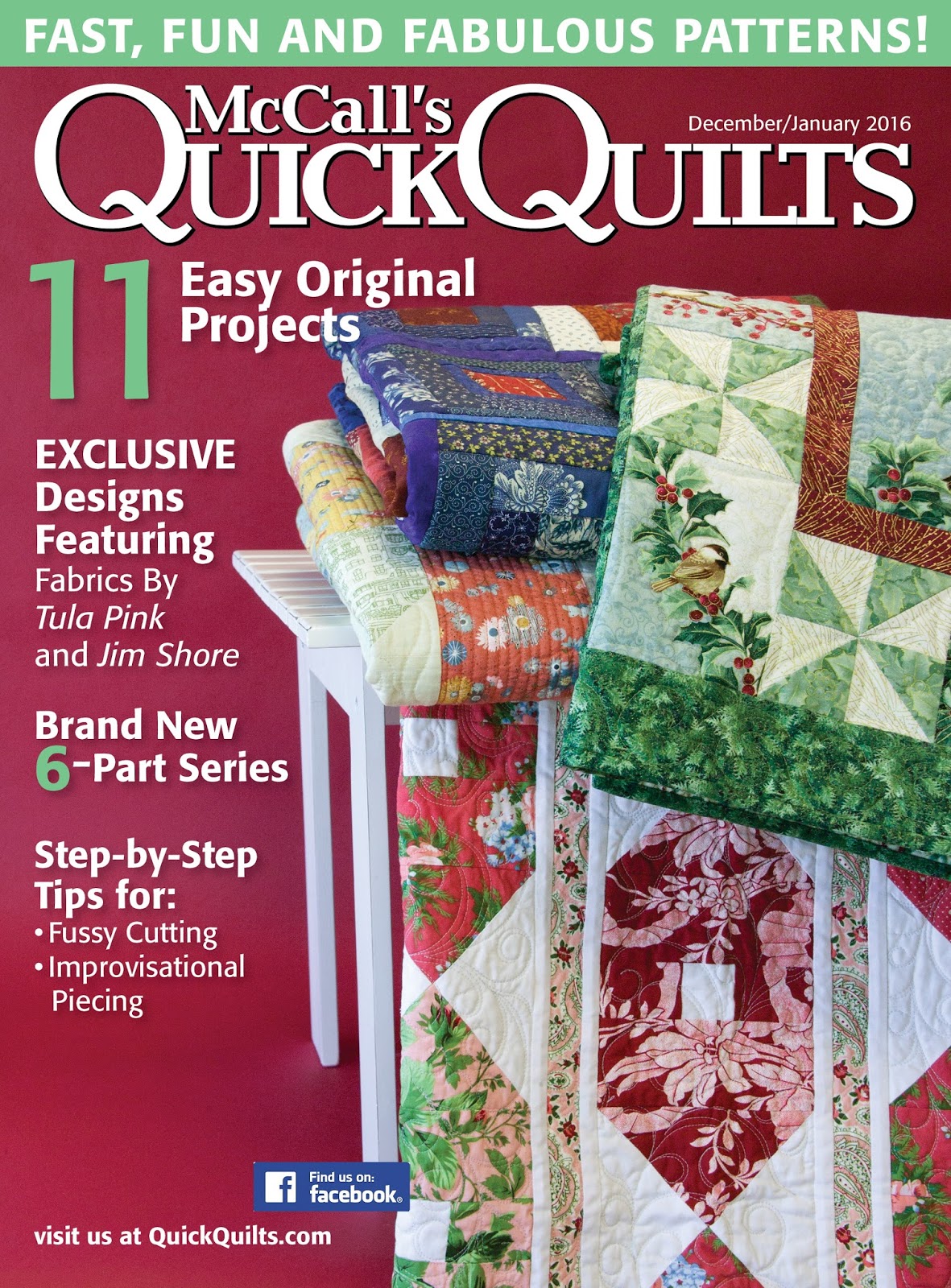 Make It Blossom by Sandra Clemons McCall's Quick Quilts Magazine D/J
