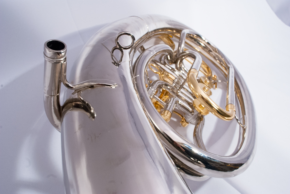 Baritone horn / Euphonium horn by Amati in Nickel silver finish and 24K