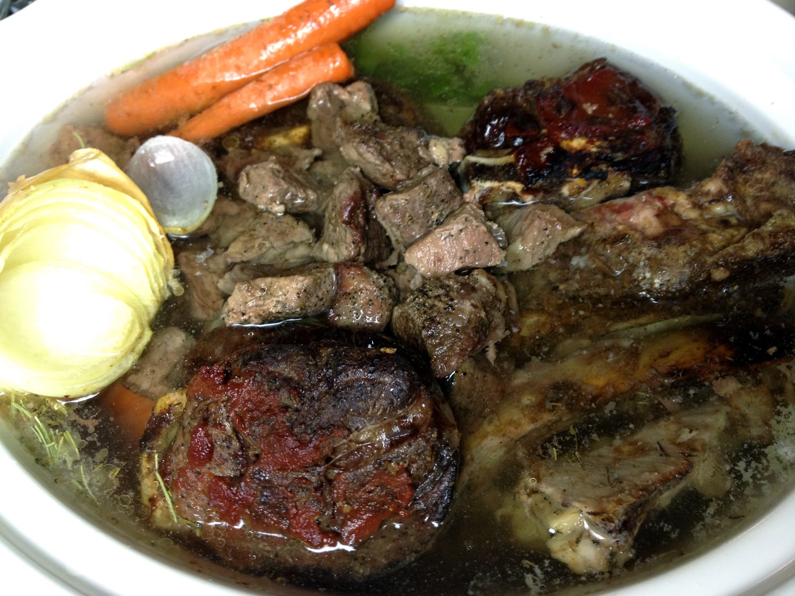 Homemade Beef Stock in a Crock Pot