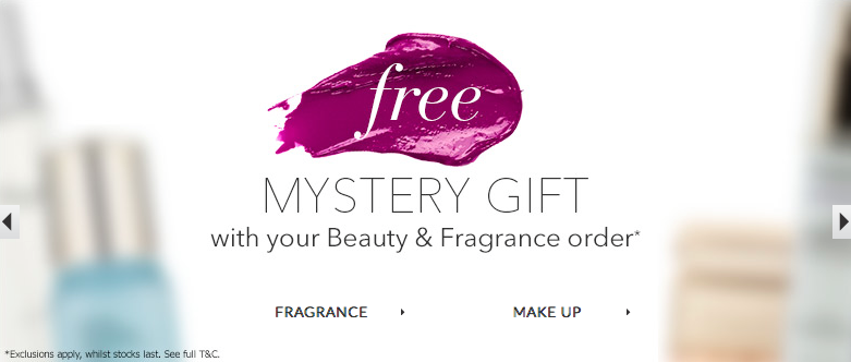 ... free standard delivery if you are a beauty club member using the code