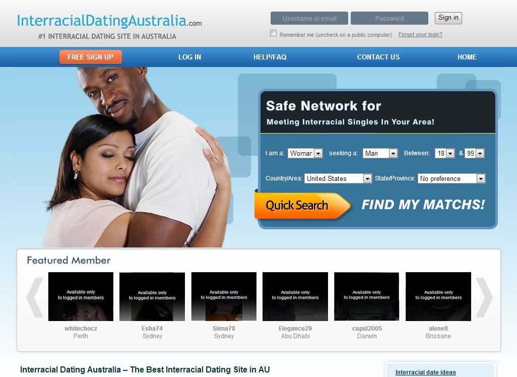 Interracial Dating Websites .