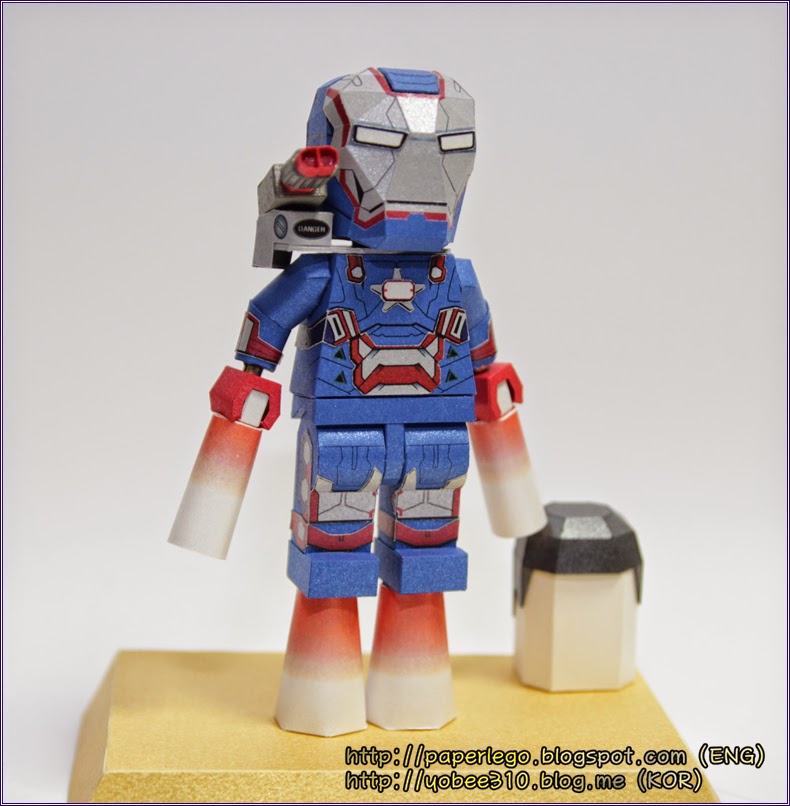 Lego Iron Patriot Papercraft