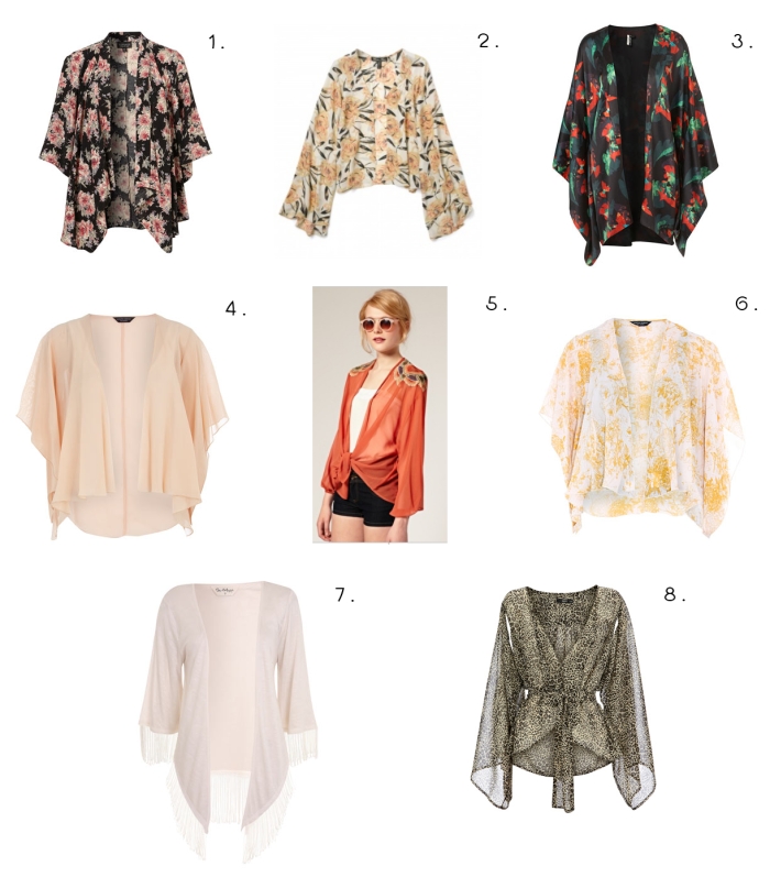 Illustrated Moodboard How to Wear Kimono Jackets