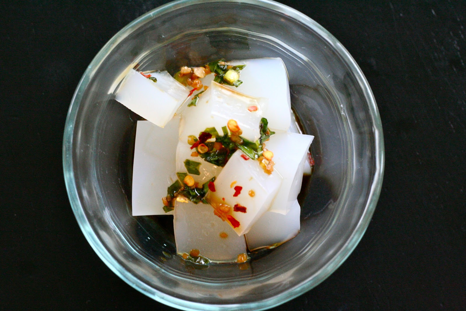 three a week korean mungbean jelly (muk)