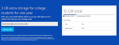 Microsoft Offering 3GB Extra SkyDrive Storage to Students