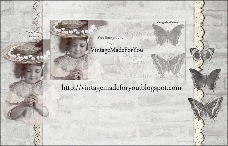 VintageMadeForYou: Free background; Shabby Chic style