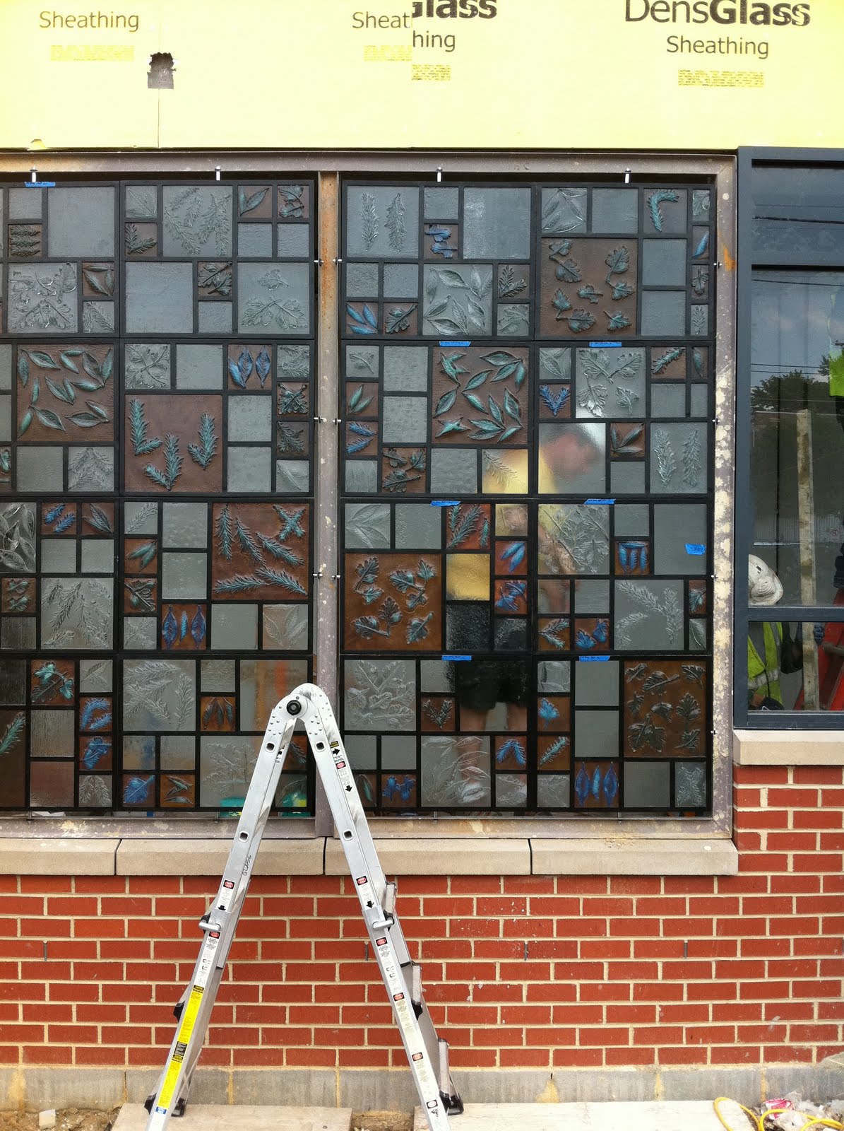 cast recycled glass Washington Glass Studio