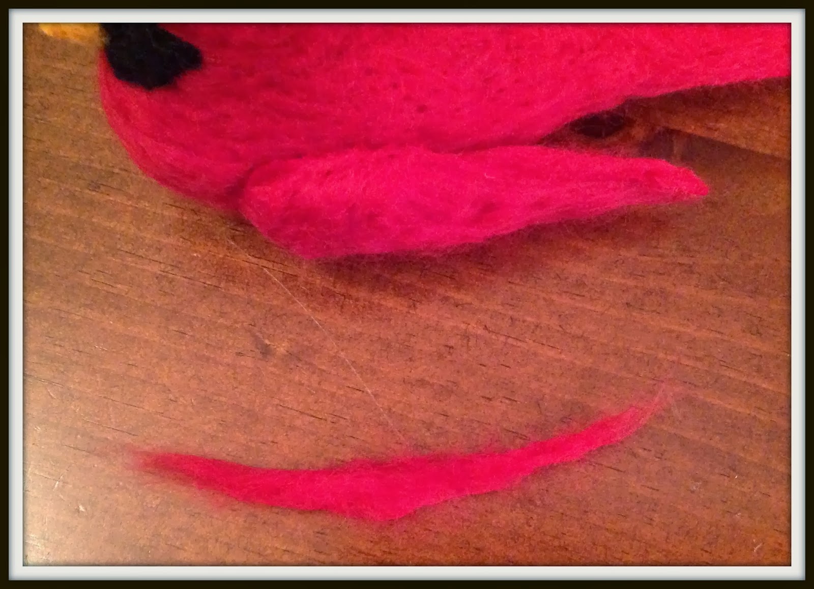 Karen's Quilts, Crows and Cardinals Redbird Tutorial Needle Felted Cardinal