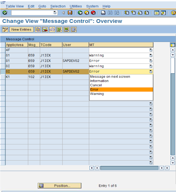 SAP CIN Tools How to Use MESSAGE CONTROL Function ?