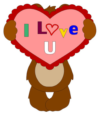 Bear Holding Heart