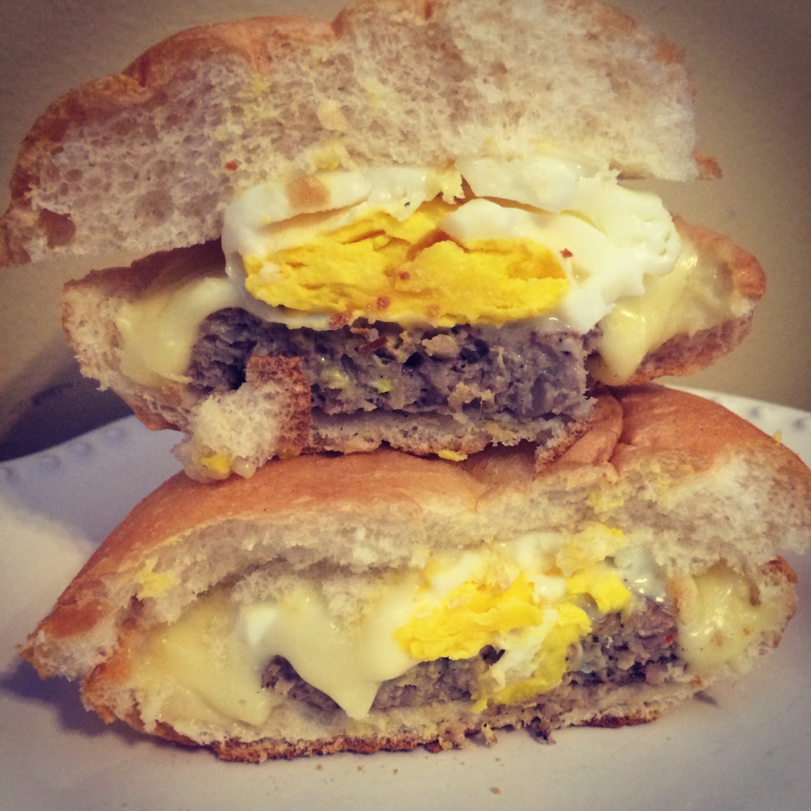 Little Cook in the Big City Homemade Sausage, Egg, and Cheese on a