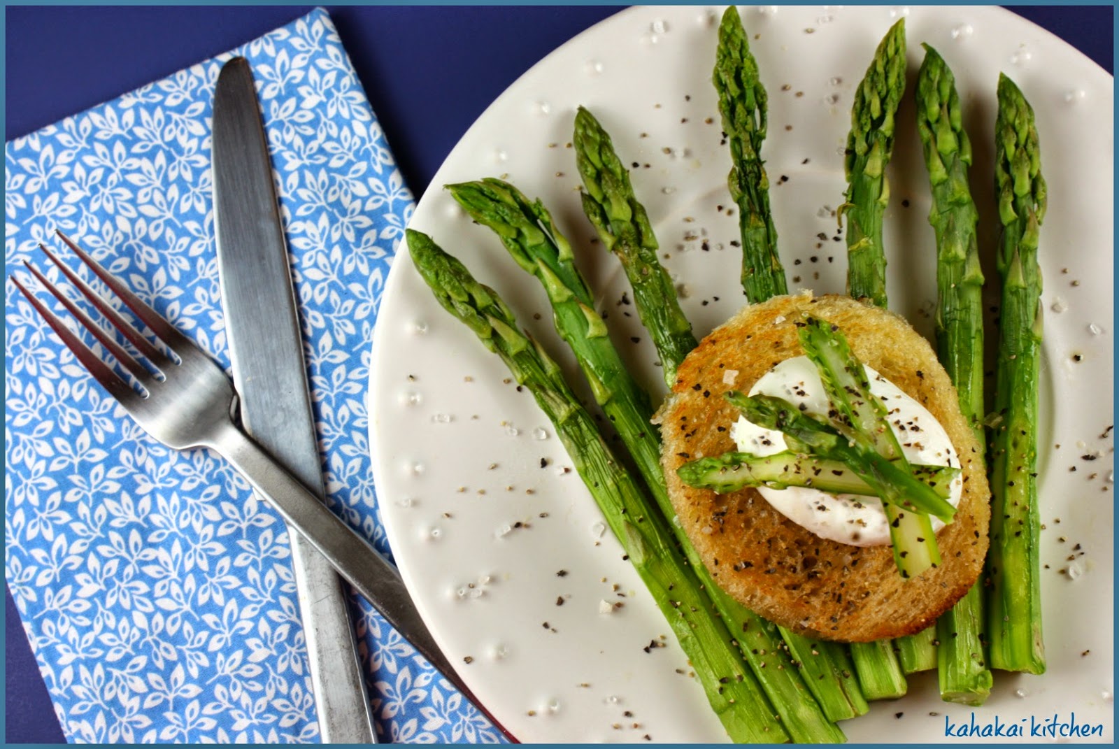 Kahakai Kitchen Jacques Pépin's Mollet Eggs with Steamed Asparagus