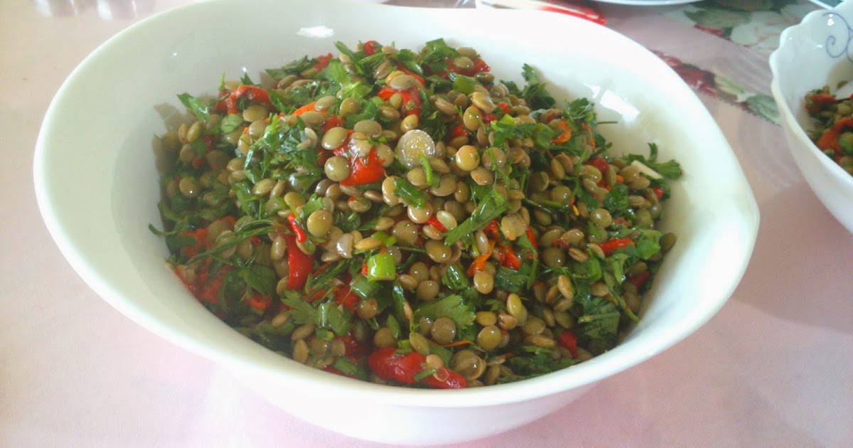 Esradan inciler: YEŞİL MERCİMEK SALATASI