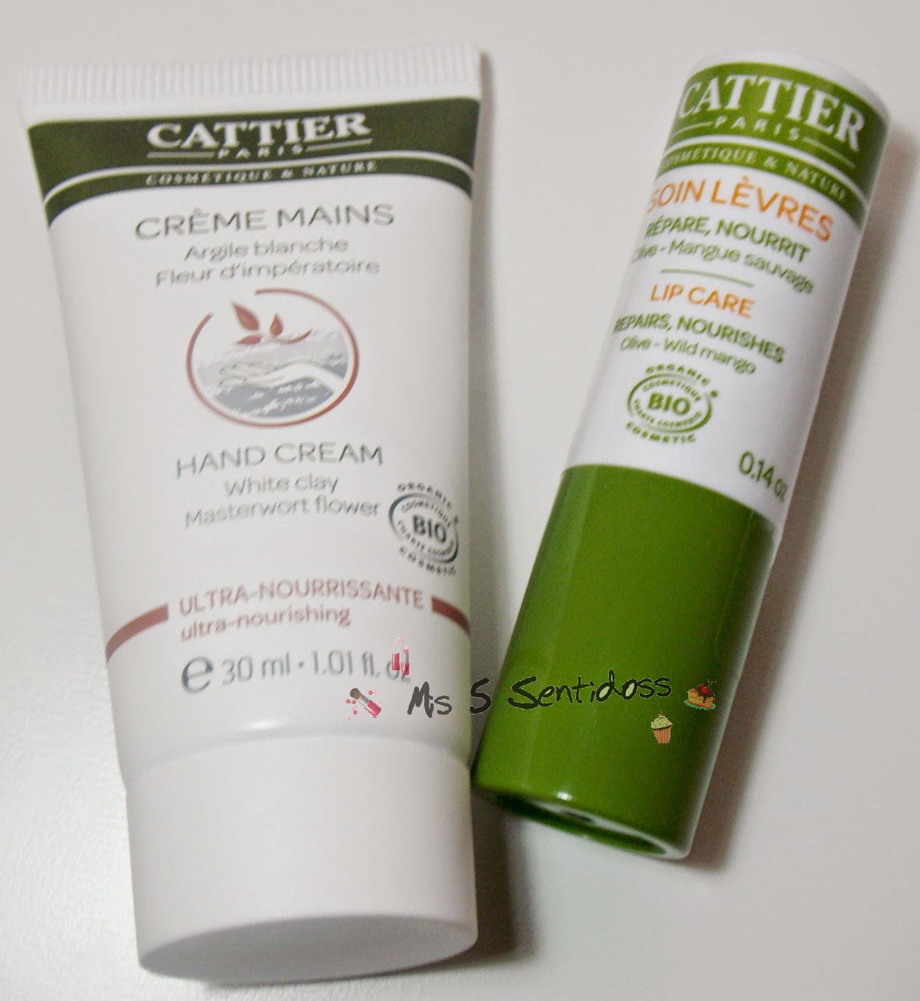 Cattier, bálsamo labial y crema de manos Cattier, bálsamo labial y crema de manos