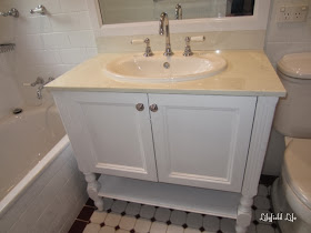 How to paint a bathroom vanity by Lilyfield Life