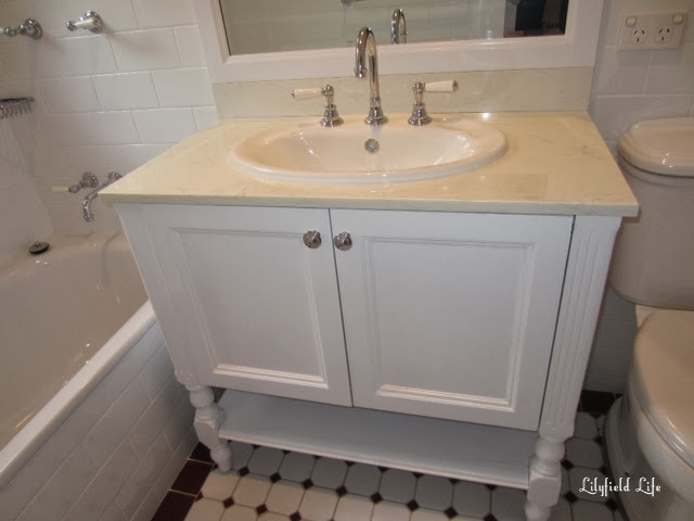 How to paint a bathroom vanity by Lilyfield Life