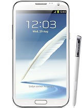 Samsung Galaxy Note 2 has 5.5 inches screen
