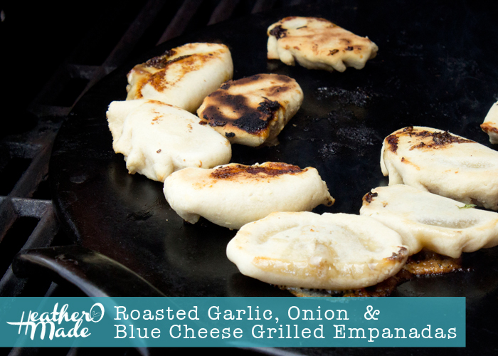 Heather O Made Roasted Garlic, Onion & Blue Cheese Grilled Empanadas
