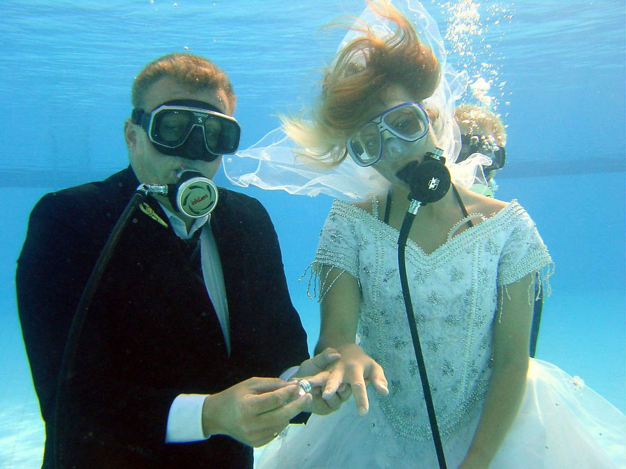 Underwater Wedding.