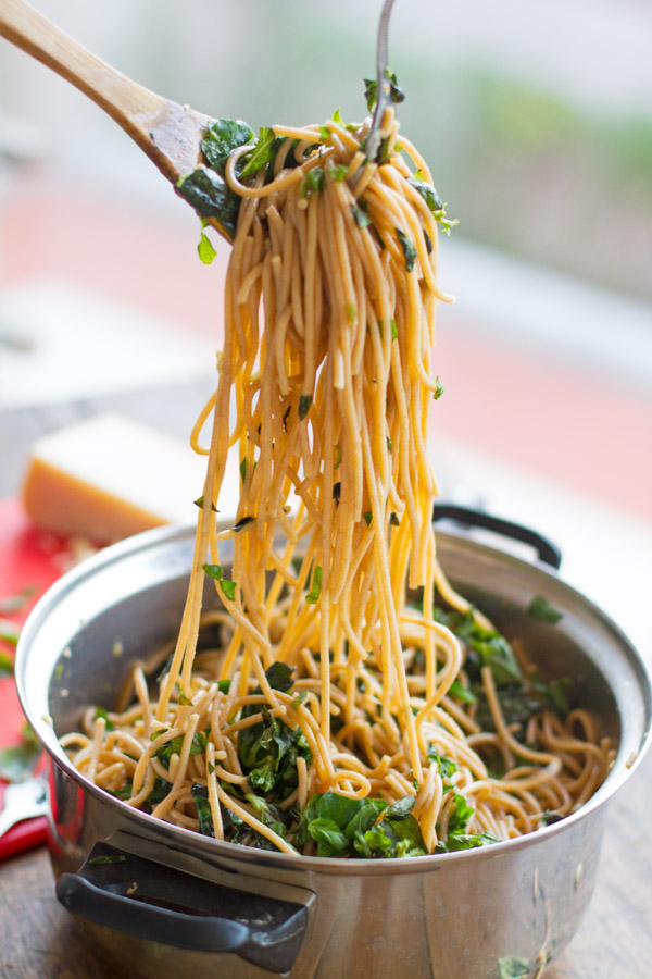 *Riches to Rags* by Dori Garlic Butter Spaghetti with Herbs YUM!